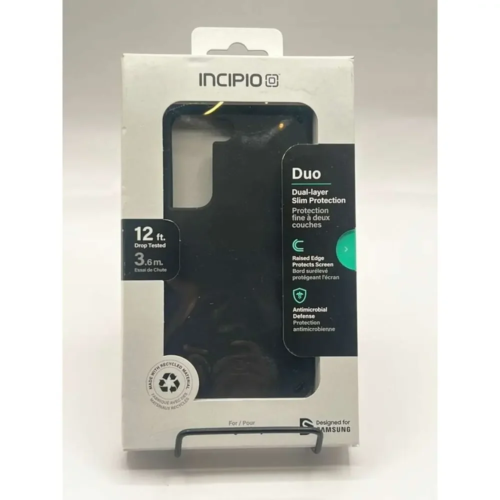 Incipio Duo Series Dual Layer Hard Case Black for Samsung Galaxy S22 12 ft Drop